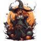 Sticker decorativ, Halloween, Negru, 70 cm, 1308STK Sticker decorativ, Halloween, Negru, 70 cm, 1308STK