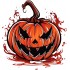 Sticker decorativ, Halloween, Rosu, 63 cm, 1337STK-3