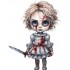 Sticker decorativ, Horror, Alb, 78 cm, 1321STK