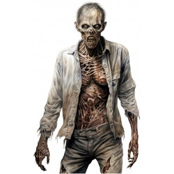 Sticker decorativ, Horror, Gri, 90 cm, 1321STK-1