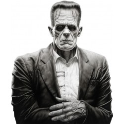 Sticker decorativ, Horror, Negru, 72 cm, 1321STK-13