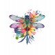 Sticker decorativ, Libelula, Albastru, 62 cm, 1206STK-3