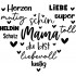 Sticker decorativ, Mama, Negru, 68 cm, 1238STK-1