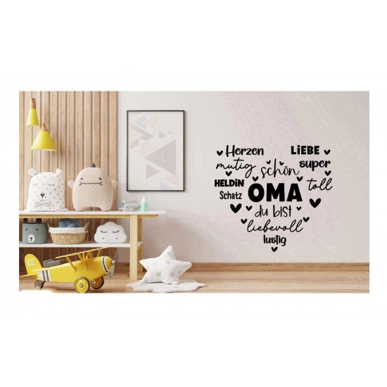 Sticker decorativ, Mama, Negru, 68 cm, 1238STK-3