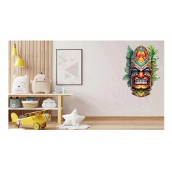 Sticker decorativ, Masca, Multicolor, 90 cm, 1288STK-1