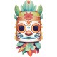 Sticker decorativ, Masca, Multicolor, 90 cm, 1288STK-6