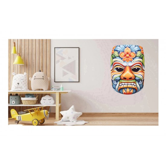 Sticker decorativ, Masca, Multicolor, 90 cm, 1288STK-9