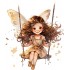 Sticker decorativ, Mica Printesa, Maro, 71 cm, 1268STK-5