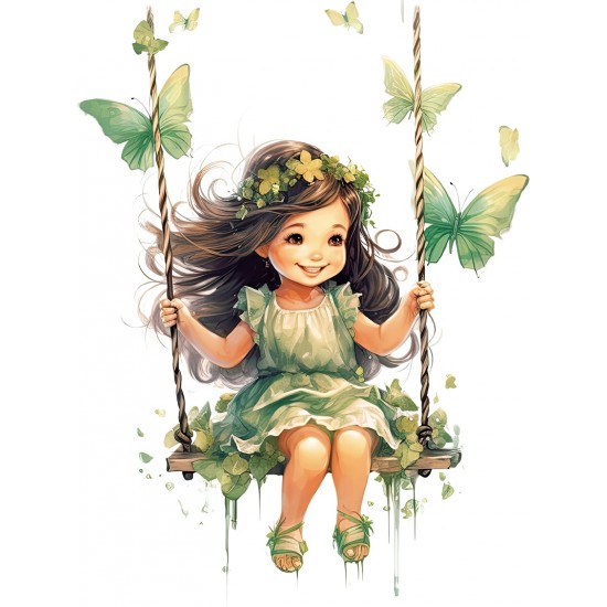 Sticker decorativ, Mica Printesa, Verde, 80 cm, 1268STK Sticker decorativ, Mica Printesa, Verde, 80 cm, 1268STK