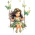 Sticker decorativ, Mica Printesa, Verde, 80 cm, 1268STK