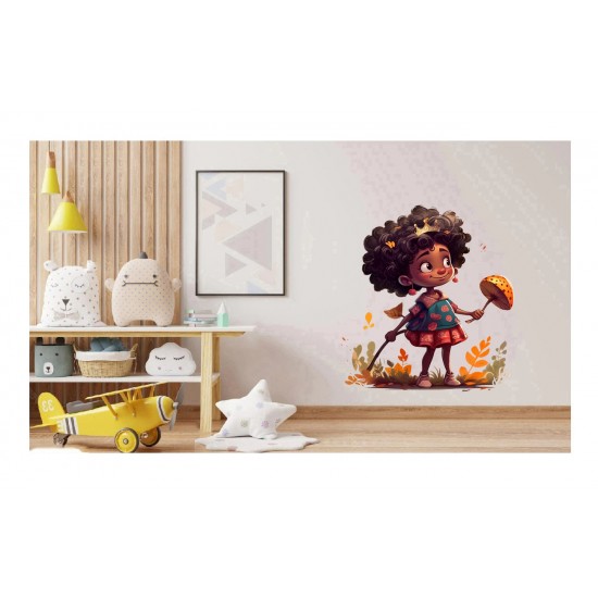 Sticker decorativ, Mica Printesa, Maro, 68 cm, 1282STK