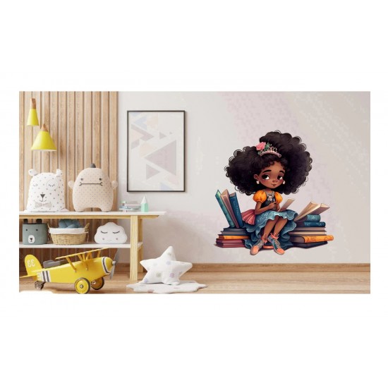 Sticker decorativ, Mica Printesa, Multicolor, 67 cm, 1280STK-7 Sticker decorativ, Mica Printesa, Multicolor, 67 cm, 1280STK-7