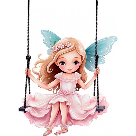 Sticker decorativ, Mica Printesa, Roz, 82 cm, 1292STK-3 Sticker decorativ, Mica Printesa, Roz, 82 cm, 1292STK-3