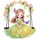 Sticker decorativ, Mica Printesa, Verde, 70 cm, 1292STK-2