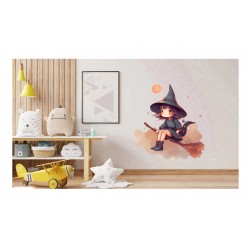 Sticker decorativ, Mica Vrajitoare, Maro, 66 cm, 1263STK