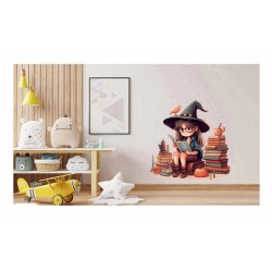 Sticker decorativ, Mica Vrajitoare, Multicolor, 62 cm, 1263STK-3