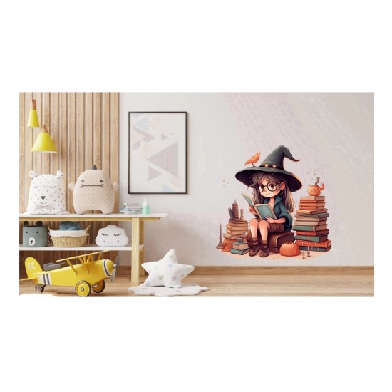 Sticker decorativ, Mica Vrajitoare, Multicolor, 62 cm, 1263STK-3