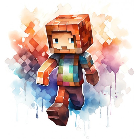 Sticker decorativ, Minecraft, Maro, 1376STK-6