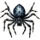 Sticker decorativ, Paianjen, Negru, 65 cm, 1343STK-2