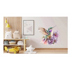 Sticker decorativ, Pasarea Colibri, Multicolor, 60 cm, 1271STK-6