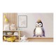 Sticker decorativ, Pinguin Rege, Alb, 79 cm, 1277STK-8