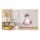 Sticker decorativ, Pinguin Rege, Alb, 82 cm, 1277STK-7