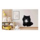 Sticker decorativ, Pisica, Negru, 66 cm, 1230STK
