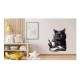 Sticker decorativ, Pisica, Negru, 71 cm, 1258STK-3 Sticker decorativ, Pisica, Negru, 71 cm, 1258STK-3
