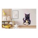 Sticker decorativ, Pisica, Negru, 89 cm, 1258STK-1 Sticker decorativ, Pisica, Negru, 89 cm, 1258STK-1