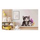 Sticker decorativ, Pisicute, Alb, 76 cm, 1251STK