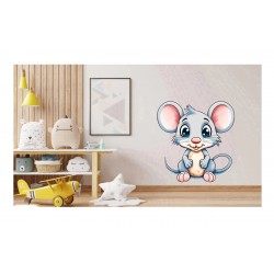Sticker decorativ, Soricel, Gri, 65 cm, 1293STK-5 Sticker decorativ, Soricel, Gri, 65 cm, 1293STK-5