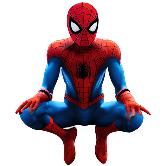 Sticker decorativ, Spiderman, Rosu, 73 cm, 1231STK