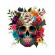 Sticker decorativ, Sugar Skull, Multicolor, 64 cm, 1201STK-1