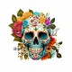 Sticker decorativ, Sugar Skull, Multicolor, 64 cm, 1201STK Sticker decorativ, Sugar Skull, Multicolor, 64 cm, 1201STK