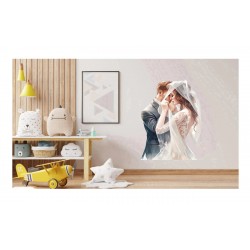 Sticker decorativ, Tineri Casatoriti, Alb, 78 cm, 1284STK-5