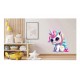Sticker decorativ, Unicorn, Alb, 75 cm, 1202STK-5