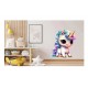 Sticker decorativ, Unicorn, Albastru, 75 cm, 1202STK-1 Sticker decorativ, Unicorn, Albastru, 75 cm, 1202STK-1