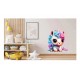 Sticker decorativ, Unicorn, Roz, 75 cm, 1202STK-6
