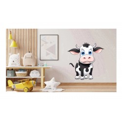 Sticker decorativ, Vacuta, Negru, 62 cm, 1293STK-1