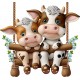 Sticker decorativ, Vacute, Maro, 63 cm, 1267STK