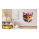 Sticker decorativ, Vulpe, Portocaliu, 70 cm, 1248STK