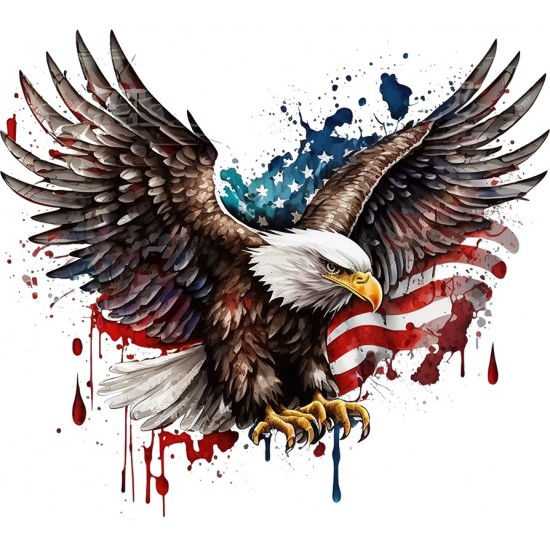 Sticker decorativ, Vultur American, Multicolor, 67 cm, 1270STK-2 Sticker decorativ, Vultur American, Multicolor, 67 cm, 1270STK-2