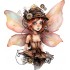 Sticker decorativ, Zana, Maro, 68 cm, 1279STK-3